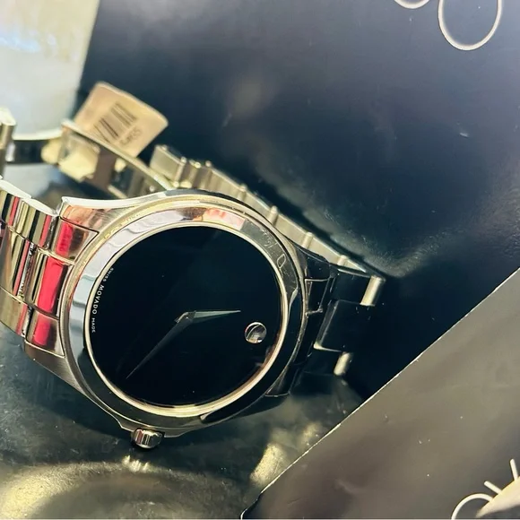 Movado Men's Stainless Steel Quartz Watch w/ Original Box and